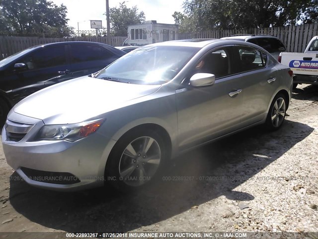 19VDE1F52EE001251 - 2014 ACURA ILX 20 PREMIUM SILVER photo 2