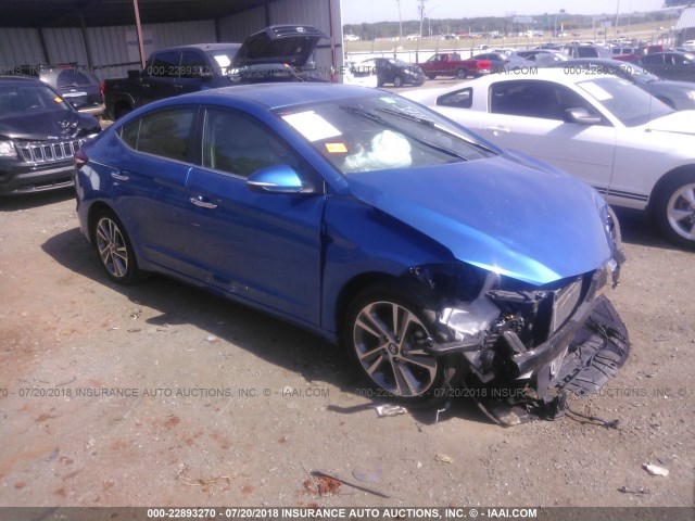 5NPD84LF9HH036074 - 2017 HYUNDAI ELANTRA SE/VALUE/LIMITED BLUE photo 1