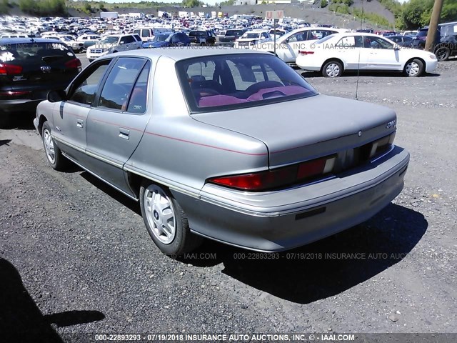 1G4NV55M3RC299975 - 1994 BUICK SKYLARK CUSTOM SILVER photo 3