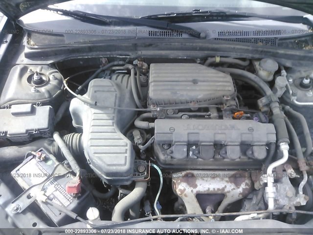 1HGEM21195L041103 - 2005 HONDA CIVIC DX VP BLACK photo 10