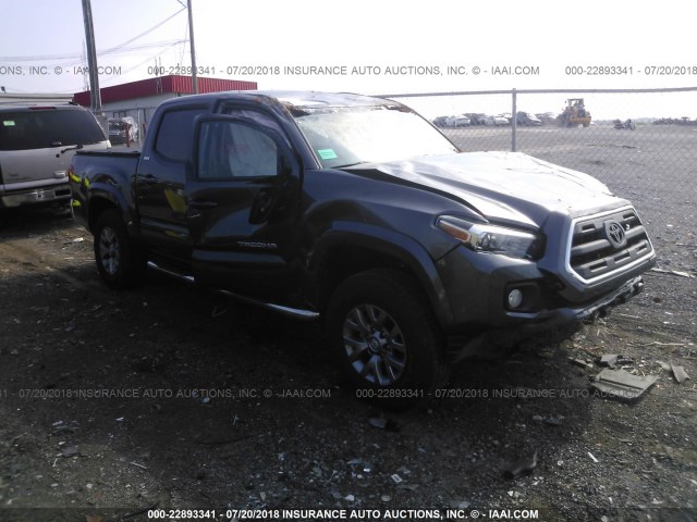 3TMAZ5CN4HM044784 - 2017 TOYOTA TACOMA DBL CAB/SR5/TRD SPORT/OR GRAY photo 1