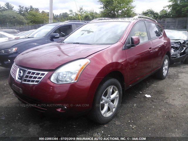 JN8AS58V79W176201 - 2009 NISSAN ROGUE S/SL RED photo 2