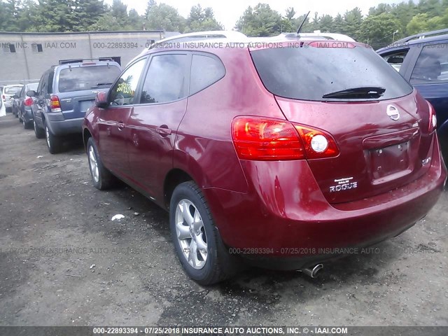 JN8AS58V79W176201 - 2009 NISSAN ROGUE S/SL RED photo 3