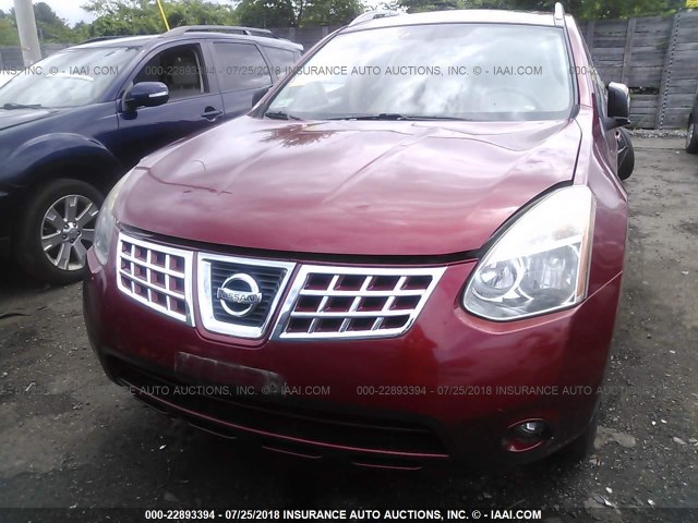 JN8AS58V79W176201 - 2009 NISSAN ROGUE S/SL RED photo 6