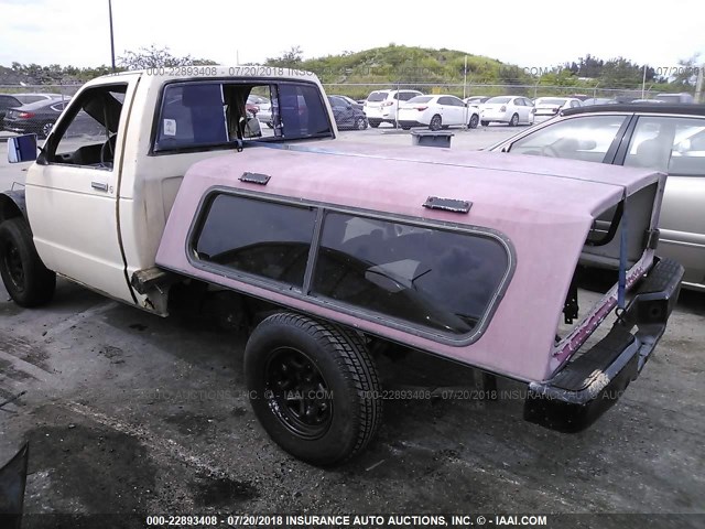 1GCBS14E2K2178630 - 1989 CHEVROLET S TRUCK S10 YELLOW photo 3