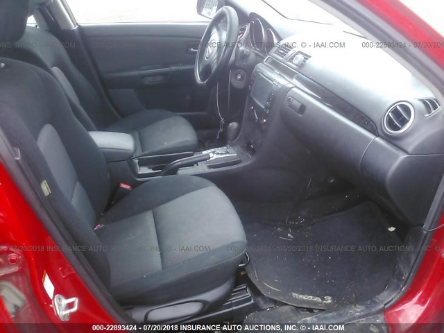 JM1BK32F971749356 - 2007 MAZDA 3 I RED photo 5