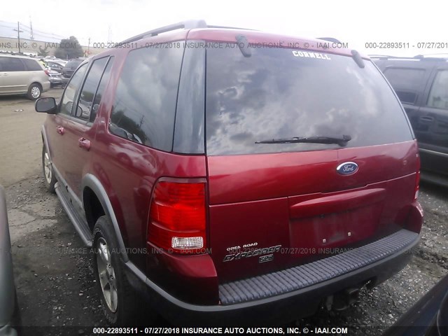 1FMZU73K53UC63000 - 2003 FORD EXPLORER XLT/XLT SPORT/NBX 红色 照片 3