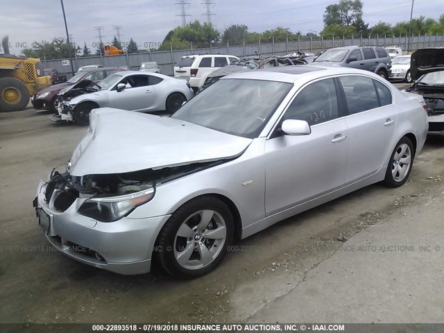 WBANA73514B061464 - 2004 BMW 530 I SILVER photo 2