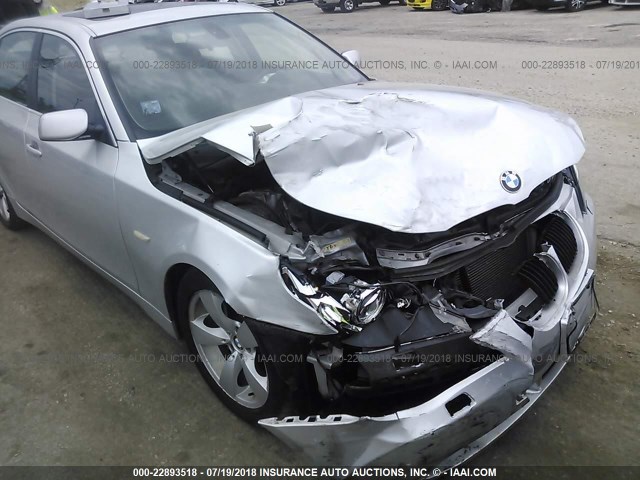 WBANA73514B061464 - 2004 BMW 530 I SILVER photo 6