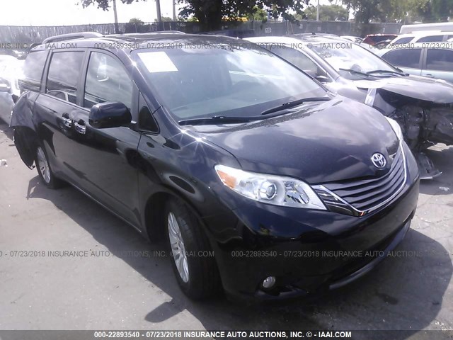 5TDYK3DC2FS547456 - 2015 TOYOTA SIENNA XLE/LIMITED BLACK photo 1