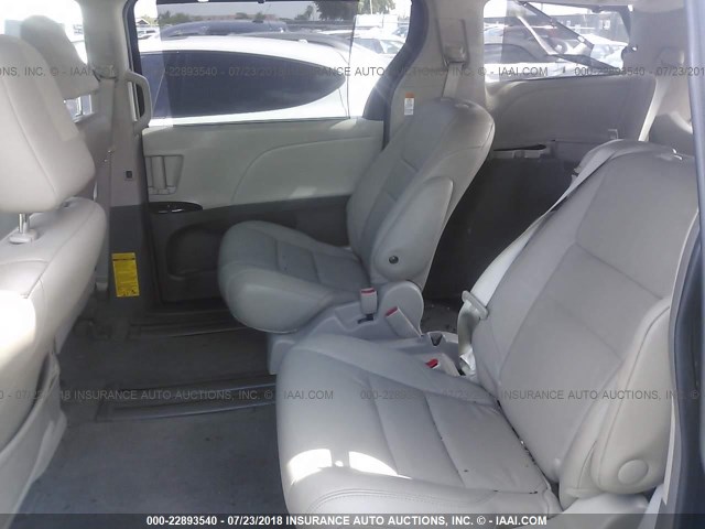 5TDYK3DC2FS547456 - 2015 TOYOTA SIENNA XLE/LIMITED BLACK photo 8