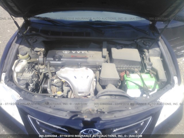 JTNBE46K573064162 - 2007 TOYOTA CAMRY NEW GENERAT CE/LE/XLE/SE BLACK photo 10