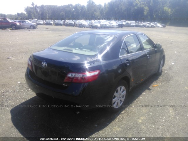 JTNBE46K573064162 - 2007 TOYOTA CAMRY NEW GENERAT CE/LE/XLE/SE BLACK photo 4
