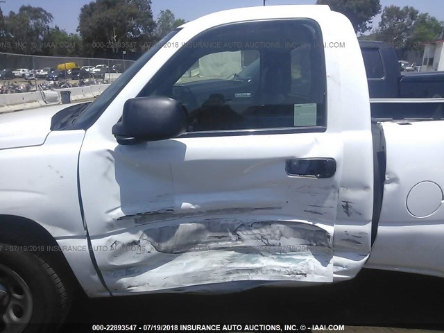 1GCEC14X77Z192016 - 2007 CHEVROLET SILVERADO C1500 CLASSIC WHITE photo 6