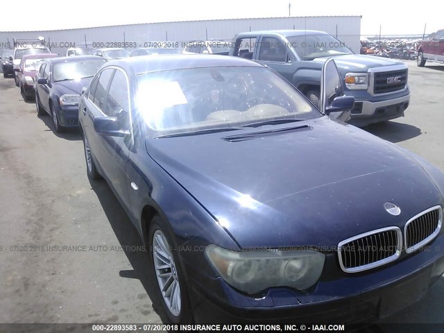 WBAGL63424DP69800 - 2004 BMW 745 I BLUE photo 6