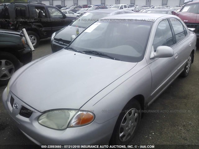 KMHJF35F1YU002440 - 2000 HYUNDAI ELANTRA GLS SILVER photo 1