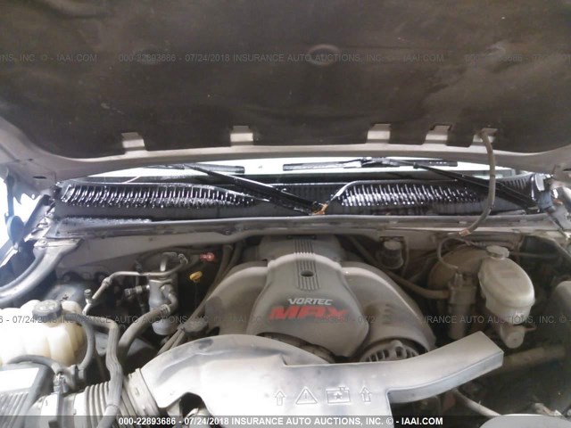 2GTEK63N461282053 - 2006 GMC SIERRA K1500 DENALI SILVER photo 10