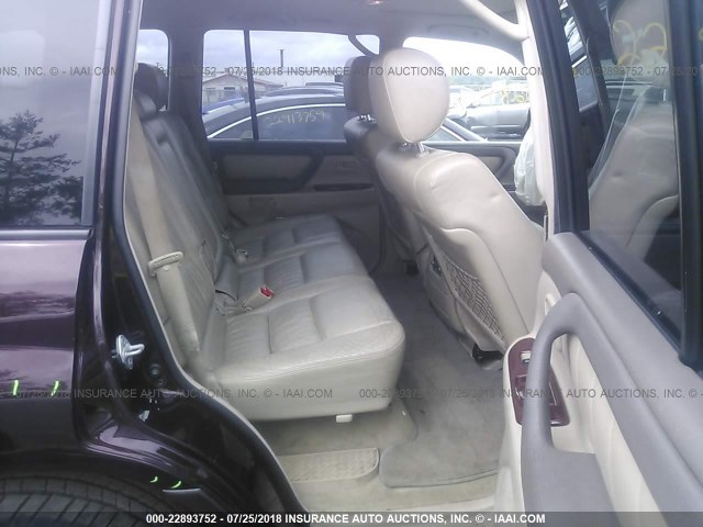 JTEHT05J142066767 - 2004 TOYOTA LAND CRUISER  BURGUNDY photo 8