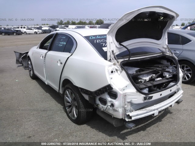 1LNHL9DK6DG602419 - 2013 LINCOLN MKS WHITE photo 3