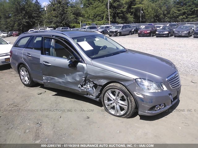 WDDHH8HB8BA306544 - 2011 MERCEDES-BENZ E 350 4MATIC WAGON SILVER photo 1