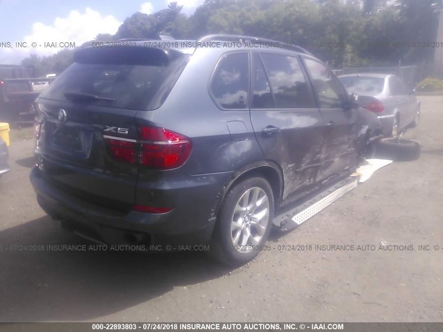 5UXZV4C52CL985894 - 2012 BMW X5 XDRIVE35I GRAY photo 4