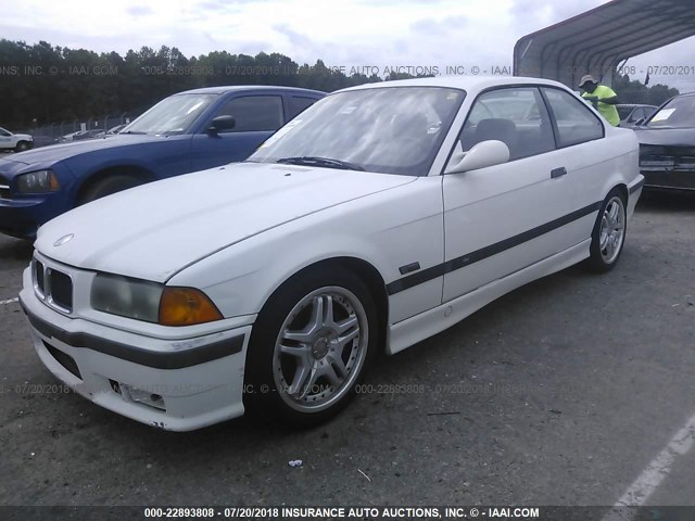 WBSBF9328SEH07132 - 1995 BMW M3 WHITE photo 2