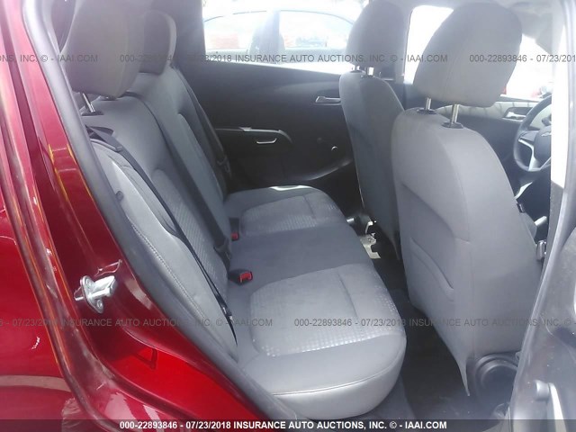 1G1JA6SH7D4155157 - 2013 CHEVROLET SONIC LS RED photo 8