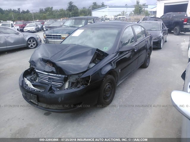 1G8AG52F65Z135446 - 2005 SATURN ION LEVEL 1 BLACK photo 2