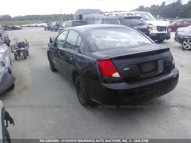 1G8AG52F65Z135446 - 2005 SATURN ION LEVEL 1 BLACK photo 3