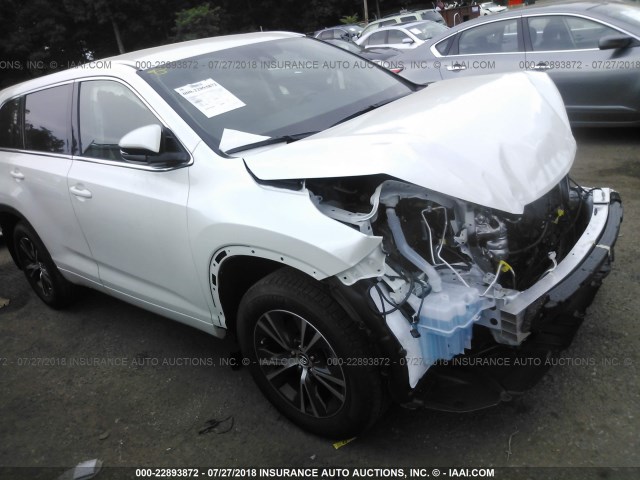 5TDBZRFH6JS882547 - 2018 TOYOTA HIGHLANDER LE/LE PLUS WHITE photo 1