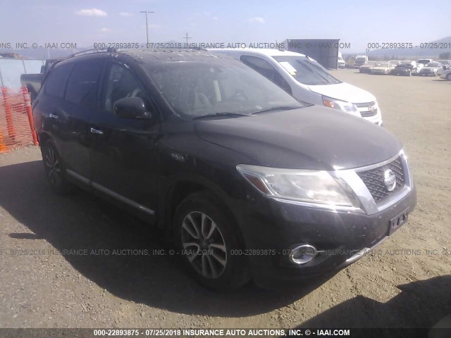 5N1AR2MM2DC659782 - 2013 NISSAN PATHFINDER S/SV/SL/PLATINUM BLACK photo 1