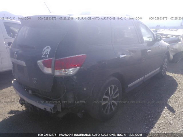 5N1AR2MM2DC659782 - 2013 NISSAN PATHFINDER S/SV/SL/PLATINUM BLACK photo 4