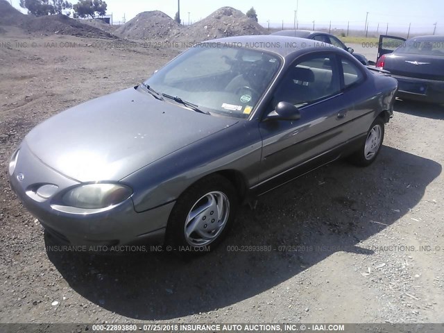 3FAFP11392R129707 - 2002 FORD ESCORT ZX2 GRAY photo 2