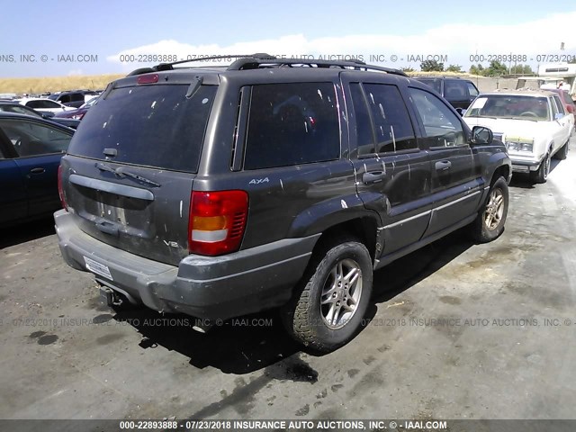 1J4GW48N9YC219807 - 2000 JEEP GRAND CHEROKEE LAREDO BROWN photo 4