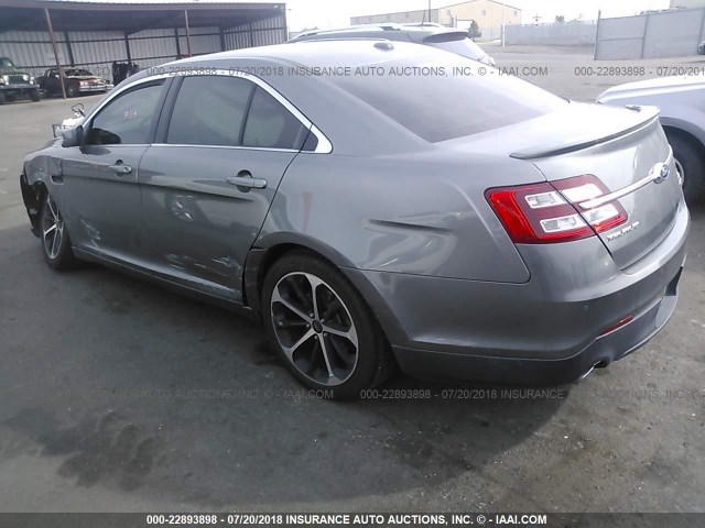 1FAHP2E80EG145892 - 2014 FORD TAURUS SEL GRAY photo 3