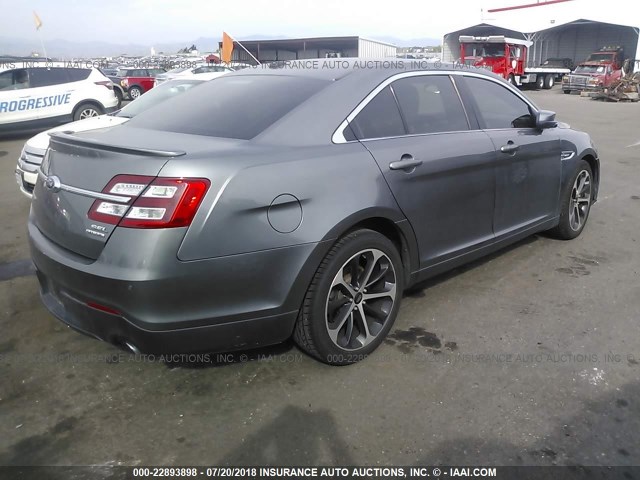 1FAHP2E80EG145892 - 2014 FORD TAURUS SEL GRAY photo 4