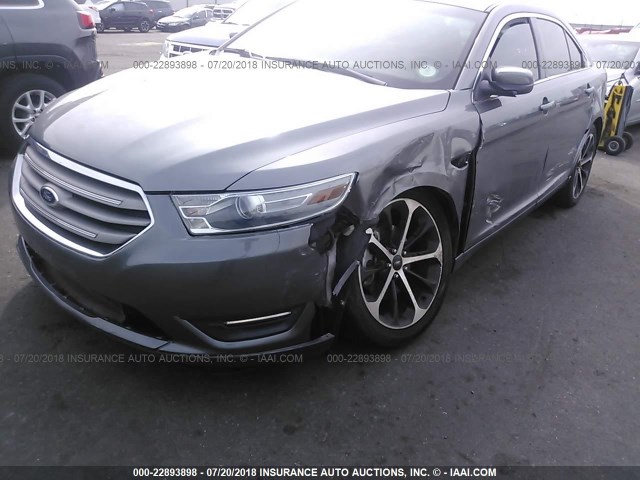 1FAHP2E80EG145892 - 2014 FORD TAURUS SEL GRAY photo 6