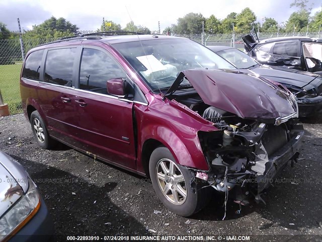 2A8HR54P38R795701 - 2008 CHRYSLER TOWN & COUNTRY TOURING MAROON photo 1
