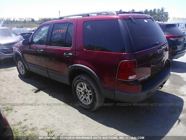 1FMZU73W93UA43250 - 2003 FORD EXPLORER XLT/XLT SPORT/NBX 红色 照片 3