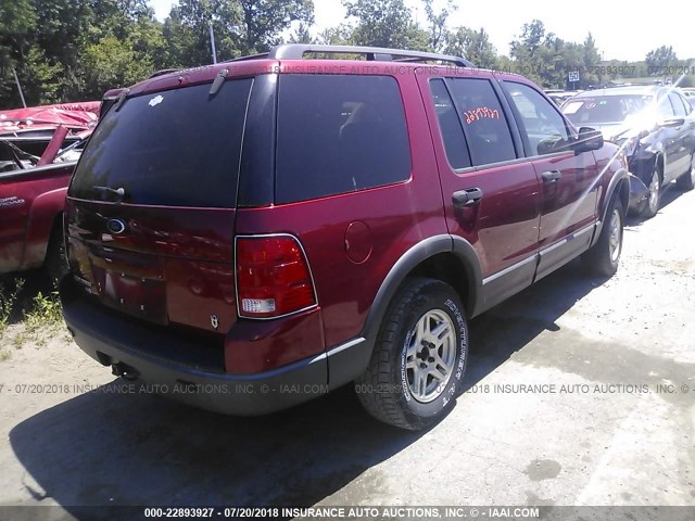 1FMZU73W93UA43250 - 2003 FORD EXPLORER XLT/XLT SPORT/NBX 红色 照片 4