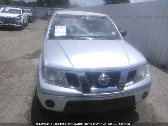 1N6BD0CT6AC448789 - 2010 NISSAN FRONTIER KING CAB SE/LE/NISMO SILVER photo 6