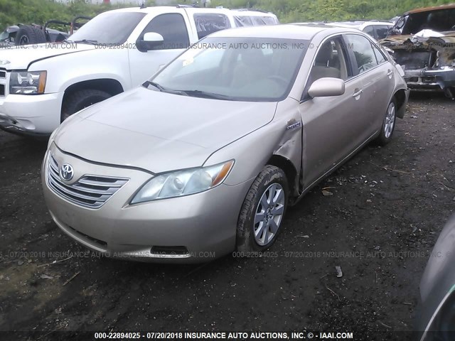 4T1BB46KX7U009841 - 2007 TOYOTA CAMRY NEW GENERAT HYBRID TAN photo 2