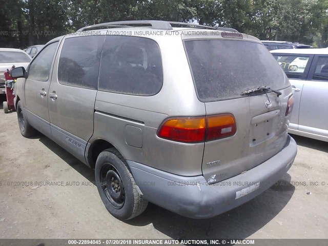 4T3ZF13C5YU200851 - 2000 TOYOTA SIENNA LE/XLE TAN photo 3