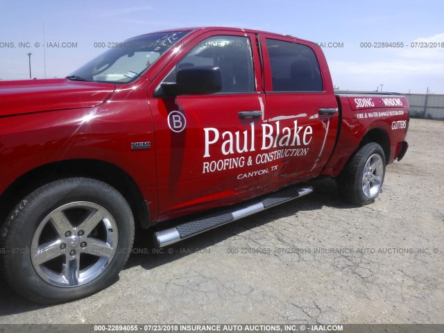 1C6RD7KT2CS188189 - 2012 DODGE RAM 1500 ST RED photo 6