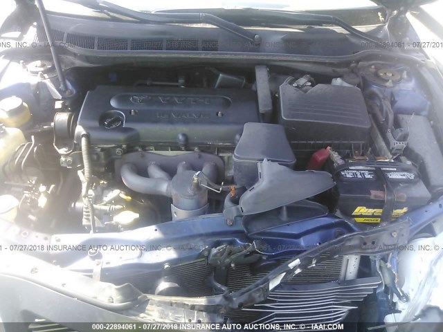 4T1BE46K88U243453 - 2008 TOYOTA CAMRY CE/LE/XLE/SE BLUE photo 10