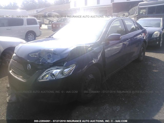 4T1BE46K88U243453 - 2008 TOYOTA CAMRY CE/LE/XLE/SE BLUE photo 2
