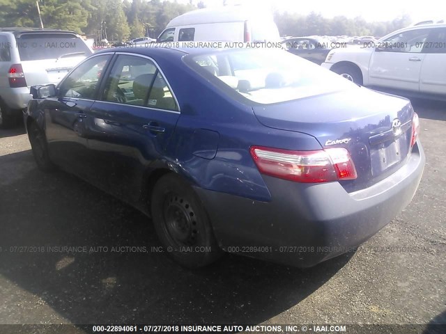 4T1BE46K88U243453 - 2008 TOYOTA CAMRY CE/LE/XLE/SE BLUE photo 3