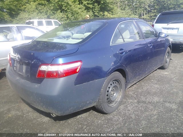 4T1BE46K88U243453 - 2008 TOYOTA CAMRY CE/LE/XLE/SE BLUE photo 4
