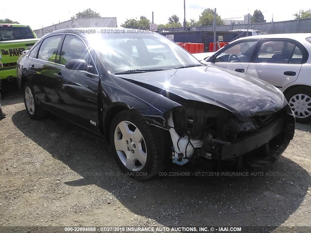 2G1WD58C289143424 - 2008 CHEVROLET IMPALA SUPER SPORT 黑色 照片 1