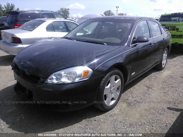 2G1WD58C289143424 - 2008 CHEVROLET IMPALA SUPER SPORT 黑色 照片 2